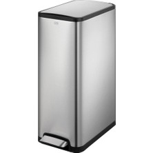Primanova Çöp Kovası Pedallı Paslanmaz 30L Ecoslim