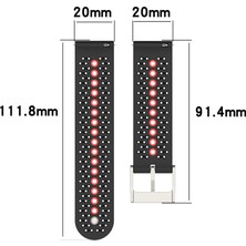 Silikon Samsung Galaxy Watch4 Için Silikon Nefes Izle Strap4 40MM Pembe + Su Ördek (Yurt Dışından)