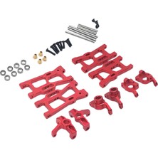 Strade Store Metal Yükseltmeler Parçaları Kiti Wltoys 144001 124018 124019 Kırmızı Değiştir