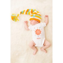 Tuğba Baby Unisex Bebek Buralara Yeni Bir Yıldız Doğdu Baskılı Body Zıbın