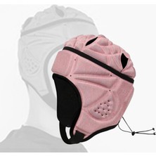 Strade Store Ayarlanabilir Rugby Kask Başlık Darbeye Dayanıklı Futbol Koruyucusu Pembe