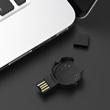 Strade Store USB Şarj Cihazı Şarj Dock Cradle Polar Verity Sense Kol Bandı Siyah Için Uyar