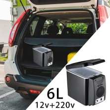Flameer 6L 12V Taşınabilir Kompakt Mini Buzdolabı - Siyah (Yurt Dışından)