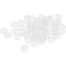 Strade Store 100X Yuvarlak Kapsül Coin Durumda Şeffaf Paralar Konteyner Koruyucu - 28MM(Yurt Dışından)