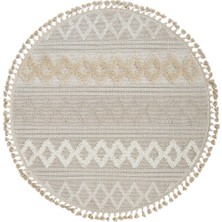 Dolce Vita Halı Jakarta 451 Ivory Yuvarlak