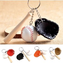 Buffer Buffer® Gerçekçi Beyzbol Tasarımlı Şık Anahtarlık Kolye Çanta Süsü Baseball Keychain