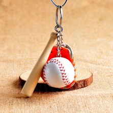 Buffer Buffer® Gerçekçi Beyzbol Tasarımlı Şık Anahtarlık Kolye Çanta Süsü Baseball Keychain