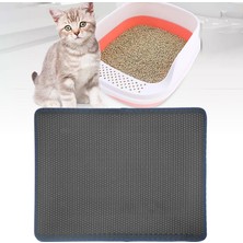 Dolity Büyük Kedi Çöp Mat Kil Halı Su Geçirmez Dağılım Kontrol Kedi Ayak Pedi Gri 55X75 cm (Yurt Dışından)