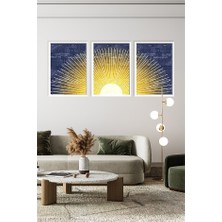 Özcanlar Çerçeve Çerçeveli Tablo Çerçeveler Dekorasyon Ev Dekoru Üçlü Çerçeve