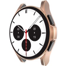 Nezih Case Samsung Galaxy Watch 4 Classic 42MM Uyumlu Kasa ve Ekran Koruyucu - Rose Gold