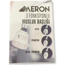 Atabey Aeron 3 Fonksiyonlu Musluk Başlığı