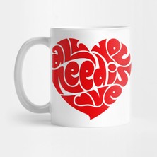 Pixxa Small Red Heart Of Love Aşk Kupa Bardak