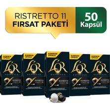 L'OR Ristretto Intensity 11 Nespresso Uyumlu Alüminyum Kapsül Kahve Fırsat Paketi 10 Adet x 5 Paket