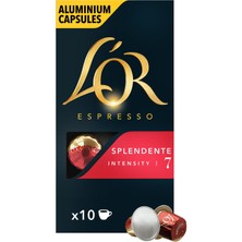 L'OR Splendente Intensity 7 Nespresso Uyumlu Alüminyum Kapsül Kahve Fırsat Paketi 10 Adet x 3 Paket