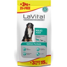 La Vital  Büyük Irk Somonlu Yetişkin Köpek Maması 12+3 kg