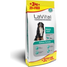 La Vital  Büyük Irk Somonlu Yetişkin Köpek Maması 12+3 kg