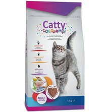 Catty Color Mix Renkli Yetişkin Kedi Maması 1 kg