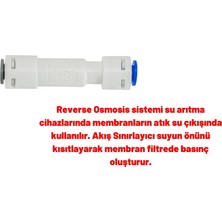 Hdi Su Arıtma Cihazı Shutoff Valve 4 Yollu Vana Atık Kısıcı Flow 300 Set