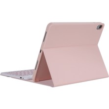 Sunsky YT098B iPad Air Için Bluetooth Klavye Kılıfı 4 10.9 Inç (2020) Pembe (Yurt Dışından)