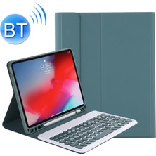 Sunsky YT098B iPad Air Için Bluetooth Klavye Kılıfı 4 10.9 Inç (2020) Koyu Yeşil (Yurt Dışından)