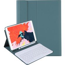 Sunsky T098B iPad Air Için Bluetooth Klavye Kılıfı 4 10.9 Inç (2020) Koyu Yeşil (Yurt Dışından)