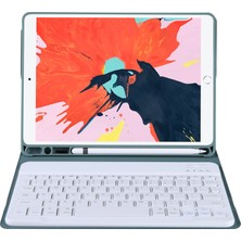 Sunsky T098B iPad Air Için Bluetooth Klavye Kılıfı 4 10.9 Inç (2020) Koyu Yeşil (Yurt Dışından)