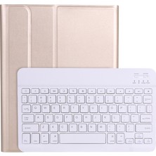 Sunsky A098B Tpu Bluetooth Klavye Kılıfı Için iPad Air 4 10.9 Inç (2020) Altın (Yurt Dışından)