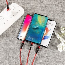 Tianyeda iPhone Uyumlu Için 3 In 1 Veri USB Kablosu Hızlı Şarj (Yurt Dışından)