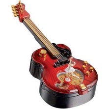 Mobgift Gitar Kurmalı Müzik Kutusu (Koyu Kahverengi)