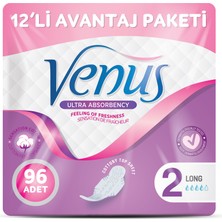 Venüs Hijyenik Ped Uzun 96 Adet (12 Paket)