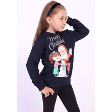 Toontoy Kids Toontoy  Çocuk Merry Christmas Baskılı Sweatshirt