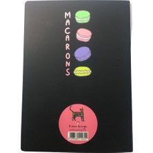 Kiwoodesign Siyah Defter  Macaron