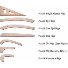 Orhobi Ahşap Riga Cetvel Seti 7 Parça