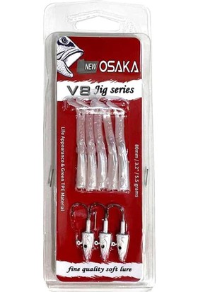 Osaka V8 Jig Series Silikon Yem - Pearl Silver