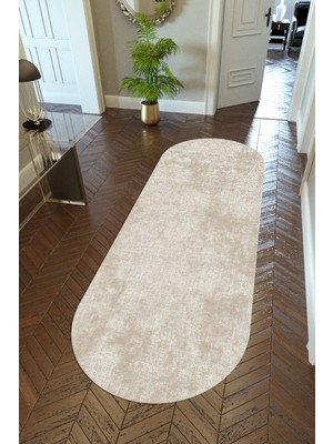 10 Post Online Yolluk Doku Bej Krem Kaymaz Kesme Yıkanabilir Ince Dijital Baskı Koridor Halısı