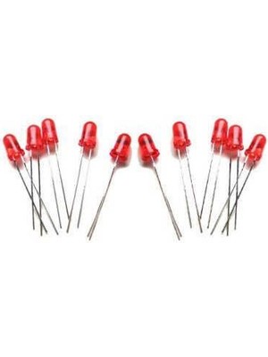 Sanec 5 mm Kırmızı LED Paketi - 10 Adet
