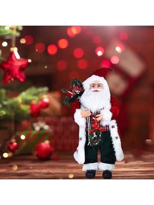Lovoski Noel Baba Figürinler Decration Vintage Süsleme Yakacak Odun (Yurt Dışından)