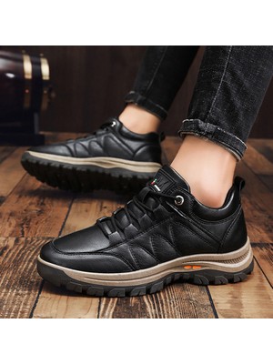 Xoutdoor Sonbahar ve Kış Takım Ayakkabıları Iş Rahat Deri Ayakkabılar Erkekler Spor Açık Yürüyüş Ayakkabıları (Yurt Dışından)