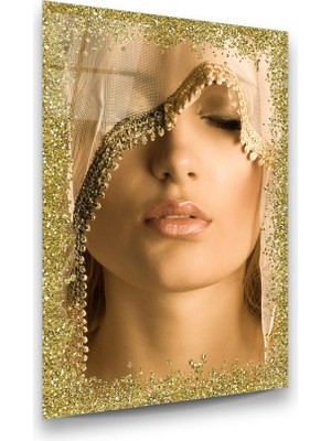 Glass Art Kadın Dikey Cam Tablo
