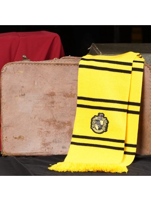 Sihir Dükkanı Hufflepuff Atkı 18×185 cm Lisanslı Örme Akrilik