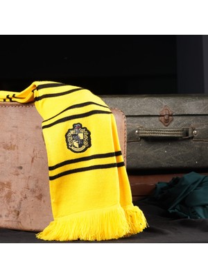 Sihir Dükkanı Hufflepuff Atkı 18×185 cm Lisanslı Örme Akrilik