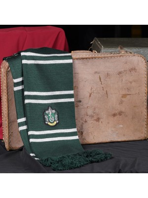 Sihir Dükkanı Slytherin Atkı 18×185 cm Lisanslı Örme Akrilik