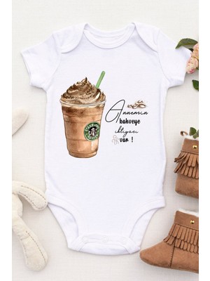 Tılsım Store Unisex Bebek Annemin Kahveye Ihtiyacı Var Baskılı Body Zıbın
