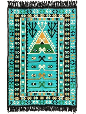 Shark Anadolu Seccade Kilim 6 Mavi