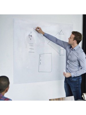 Cengo 2 Adet 60X100 Pratik Akıllı Pratik Kağıt Tahta Doldurulabilir Silgili Beyaz Tahta Kalemi