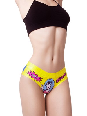 Mememe Fashion Kadın Çok Renkli Dikişsiz Izsiz Bikini Slip Külot