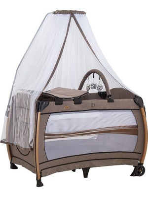 Acr Ciciko Velar Tüllü Oyun Parkı C-1000-KAHVERENGİ