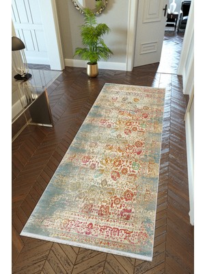 10 Post Online Yolluk Otantik Bej Kaymaz Kesme Yıkanabilir Ince Dijital Baskı Koridor Halısı