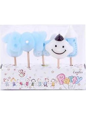 Partici Erkek Bebek Mum Seti