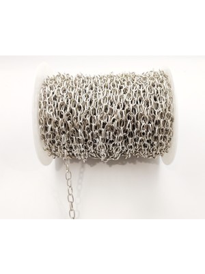 Yiğit Aksesuar Takı Yapım Zinciri 5 Metre Gümüş Renkli Malzeme Özellikleri ile Her Türlü Takı İçin